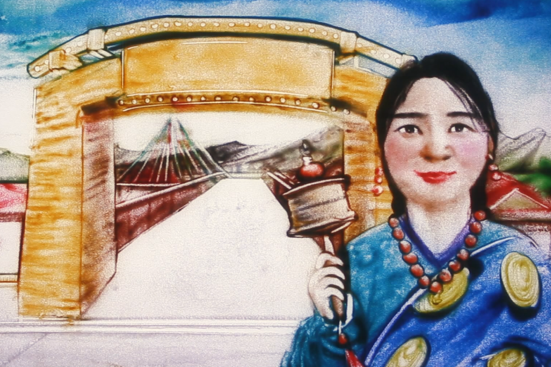 沙畫|奮力追夢！2020決戰(zhàn)脫貧攻堅“甘肅卷”