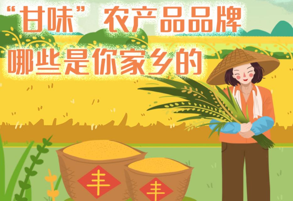 一圖帶你了解“甘味”農(nóng)產(chǎn)品品牌 ，哪些是你家鄉(xiāng)的？