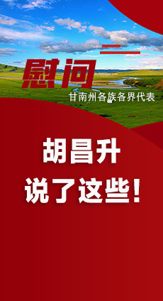  圖解|慰問甘南州各族各界代表 胡昌升說了這些！