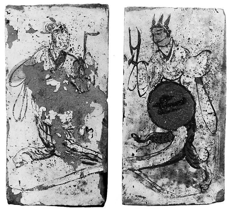 高臺(tái)縣博物館藏魏晉墓出土的女媧、伏羲畫像磚